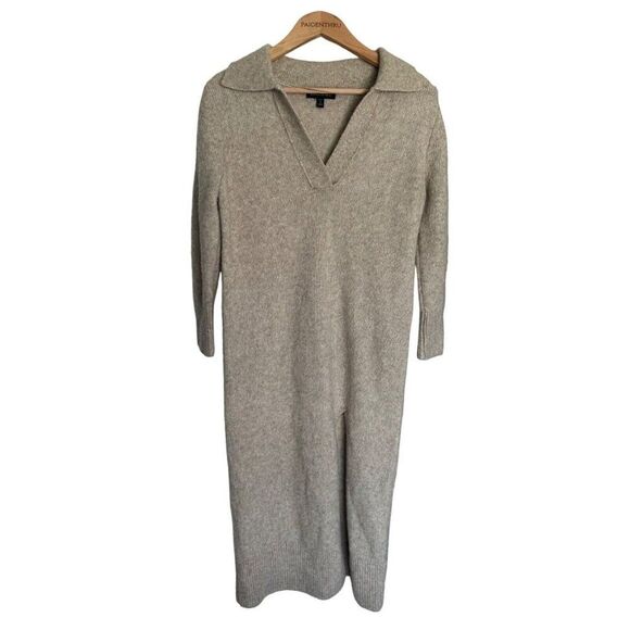 Banana Republic Wool Yak Blend Neutral Sweater Dress Size SP - Picture 1 of 8